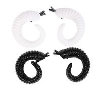 CANIGHT Pairs Sheep Horn Hairpin Halloween Horns Hairpins Costume Horns Horn Hair Clip Halloween Sheep Horn Jaw Clip Sheep Horn Bobby Pin Goat Horns Devil Demon Horns Animal Plastic Black