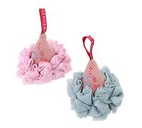 CANIGHT Paquete De 2 Bolas De Baño Con Forma De Helado Bolas De Espuma Para Bañera Bolas De Espuma Para Ducha Grandes 200 G Suaves No Envejecen Resistentes A Las Roturas Diseño Con Cordón Fácil