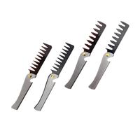 CANIGHT Peine De Aceite Retro Cepillo De Acero Inoxidable Peine Plegable Para Cabello Y Barba Abre Botellas Obsequio Para Tu Novio O Novia