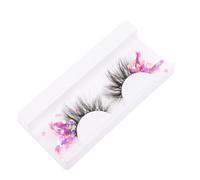 CANIGHT Pestañas Postizas Fluorescentes Natural y Deslumbrante para Mujer Purpurina, Extensiones de Densas y Llamativas para Salón o Cita