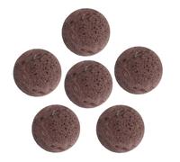 CANIGHT Piedras para Sauna Roja 6 Piezas 5 Cm con Agujeros Difusor Aromaterapia para Masajes y Baños Vapor Natural y Funcional