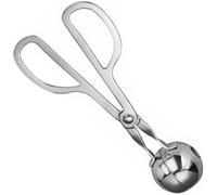 CANIGHT Pinza para Albóndigas Antiadherente Diseño en Forma de Tijera de Acero Inoxidable 304, Herramienta para Hacer Bolas de Carne y Camarón Adecuado para Tofu Varios Varios estilos