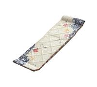 CANIGHT Plato Japonés para Sushi y Sashimi de Cerámica Azul Diseño Pintado a Mano, Bandeja Rectangular para Preparar y Servir en Restaurantes y Hogar