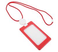 CANIGHT Porta con Cordón Tarjetero Vertical Funda Protectora para Tarjetas Resistente y Práctico para Oficina y Escuela Multiusos