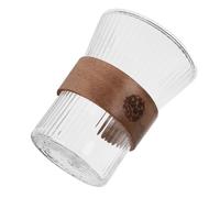 CANIGHT Vaso de Vidrio Transparente para Cepillo de Dientes y Enjuague Bucal Diseño Elegante y Capacidad de 350ml para Uso en Baño y Hogar