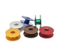 canillas maquina coser 10 unids/lote bobina de aluminio Multicolor bobinas for Máquina De Coser Industrial for accesorios costura herramientas para MáQuinas de Coser Industriales