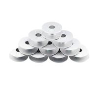 canillas maquina coser Bobinas de aluminio 25mm diámetro, 100 Uds., bobinas grandes aptas for máquinas coser síncronas for piezas para MáQuinas de Coser Industriales(A 100PCS Bevel)