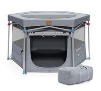 CANINE CANYON Zora - Corral Portátil Cercado para Perros, Corralito Plegable para Mascotas para Ejercicio en Interiores y Exteriores, Valla Desplegable con Funda de Transporte