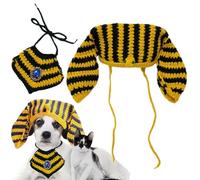 Canine Fancy Dress - Sombrero de dios egipcio, ropa de punto para mascotas, de poliéster, portátil, ajustable, divertido perro caliente, disfraz de gato egipcio antiguo, accesorios creativos para