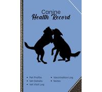 Canine health record: Pet Vaccination, Vet Visit & Medical Logbook for Dogs, Track your dog’s vaccinations, vet appointments, medications, and overall health in one organized record book.