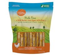 Canine Naturals Chicken Recipe Chew - Rawhide Free Dog Treats - Made from USA Raised Chicken - All-Natural and Easily Digestible - 40 Pack of 5 Inch Stick Chews
