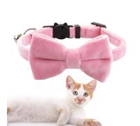 Canine Neckwear - Companion Collar Ornament, 28x1x0.5cm Feline Necklace for Special Occasion, Adjustable Band with Detachable Bell, Pet Fashion, Charming Collar for Daily Walks and Holiday Trips