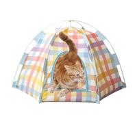 Canine Privacy Cabin - Sombra de tela transpirable, toldo plegable ligero, base sólida con conexión a tierra | Cómodo lugar de descanso, diseñado para relajantes siestas de tarde de verano