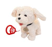 Canino robótico - Perro de peluche animado, animal melódico activado por voz, amigo de apéndice oscilante automatizado | Adorno de entretenimiento de movimiento inteligente, mostrable para el ocio