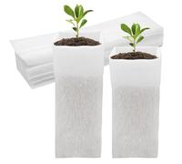 CANIPHA 60 Bolsas de Cultivo para vivero, Bolsas biodegradables de Tela no Tejida, macetas de Cultivo de plántulas para Vegetales, Flores, Frutas y árboles (12.2 3.3 Pulgadas)