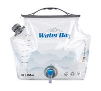 Canista de Agua Plegable de 8L, Recipiente de Agua a Prueba de Agua, Gran Bolsa de Memoria de Agua con y Grifo, Tanque de Agua Potable para Viajar al Aire Libre, Parrilla, Acampar, Senderismo