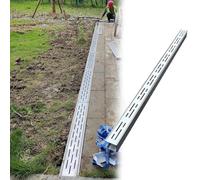 Caniveaux - Rejilla de drenaje étroite en Acier Inoxydable 304 Kit Tranchée Mince Grilles Extérieures pour Jardin Système Efficace pour Patios y Trottoirs