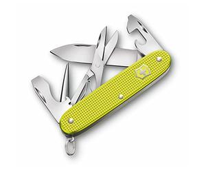 Canivete Victorinox Pioneer X Alox, 9 funciones, edición limitada 2023, Cor: amarillo eléctrico