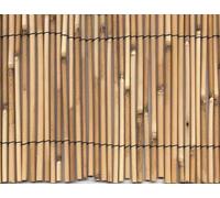 Cañizo de bambú pelado natural Rollo 1.5X5M cercamiento para jardín