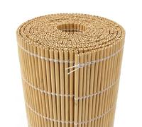 Cañizo Natural para Ocultación de Jardín, Valla de Caña para Exterior. Rollo Protector Visual y Cortavientos para Barandilla de Balcón y Privacidad en la Terraza(Natural,75x200cm)