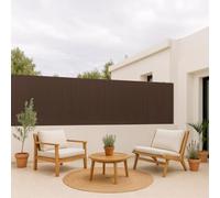 Cañizo PVC Simple Cara plasticane marrón nortene