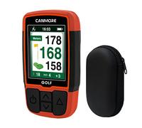 Canmore HG200 Golf GPS portátil y Estuche - Pantalla a Todo Color con más de 41.000 Datos Esenciales del Campo de Golf y Hoja de puntuación - Resistente al Agua, Naranja