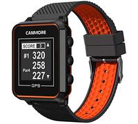 Canmore TW-353 - Reloj de golf GPS con fuente de alimentación (negro/naranja)