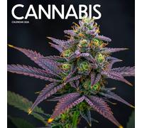 Cannabis Calendar 2026: Botanical Photography of Green Herbal Plants & Leaves