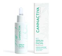 Cannactiva - Sérum Facial con CBD y Ácido Hialurónico - 30 ml - Ayuda a la Hidratación y Elasticidad de la Piel - Favorece la Luminosidad - Ideal en la Rutina de Noche y Día - Natural y Orgánico