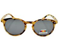 CANNCA, gafas de sol para hombre y mujer polarizadas y de protección UV400, con diseños originales, actuales, vintage, cómodas, ligeras y modernas, presentadas en su funda de tela. (Carey pequeña)