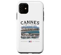 Cannes Costa Azul Croisette Riviera Francesa Bandera Francia Carcasa para iPhone 11
