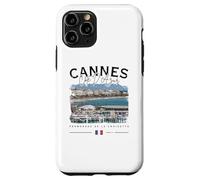 Cannes Costa Azul Croisette Riviera Francesa Bandera Francia Carcasa para iPhone 11 Pro