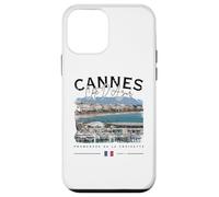 Cannes Costa Azul Croisette Riviera Francesa Bandera Francia Carcasa para iPhone 12 Mini