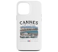Cannes Costa Azul Croisette Riviera Francesa Bandera Francia Carcasa para iPhone 13 Pro MAX