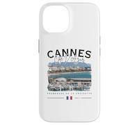 Cannes Costa Azul Croisette Riviera Francesa Bandera Francia Carcasa para iPhone 14