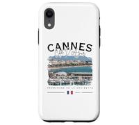 Cannes Costa Azul Croisette Riviera Francesa Bandera Francia Carcasa para iPhone XR