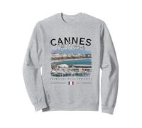 Cannes Costa Azul Croisette Riviera Francesa Bandera Francia Sudadera