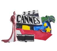 Cannes France - Imán para nevera, recuerdo de turismo, decoración 3D, colección artesanal