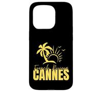 Cannes Riviera Francesa Costa Azul Francia Sailing Marina Carcasa para iPhone 15 Pro