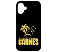 Cannes Riviera Francesa Costa Azul Francia Sailing Marina Carcasa para iPhone 16 Plus