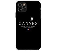 Cannes Riviera Francesa Yacht Club Costa Azul Vela Francia Carcasa para iPhone 11 Pro MAX