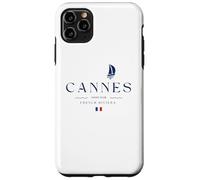 Cannes Riviera Francesa Yacht Club Costa Azul Vela Francia Carcasa para iPhone 11 Pro MAX