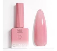 CANNI Base Rubber para Esmalte de Uñas en Gel Semipermanente | transparente Rosa Soak Off Autonivelante Base Flexible Refuerza Uñas Naturales Reparación Nail Art Manicura DIY