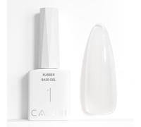 CANNI Base Rubber para Esmalte de Uñas en Gel Semipermanente | Transparente Soak Off Autonivelante Base Flexible Refuerza Uñas Naturales Reparación Nail Art Manicura DIY