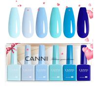 CANNI Esmaltes Semipermanentes de Uñas en Gel 6 Color | UV Gel Kit Gel Nail Polish Esmalte Uñas Valentín Kit Uñas Semipermanentes Set Pintauñas