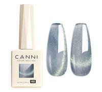 CANNI Esmaltes Semipermanentes de Uñas en Gel Ojo de Gato Bleu pailleté Cat Eye Gel Polish Pintauñas Semipermanentes Apto Para Principiantes Manicura 9ml