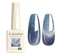 CANNI Esmaltes Semipermanentes de Uñas en Gel Ojo de Gato Galaxie bleue scintillante Cat Eye Gel Polish Pintauñas Semipermanentes Apto Para Principiantes Manicura 9ml