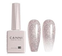 CANNI Esmaltes Semipermanentes de Uñas en Gel Rosa Púrpura con Brillo Glitter Pink Purple Pintauñas Semipermanentes Apto Para Principiantes Manicura