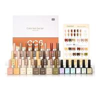 CANNI Esmaltes Semipermanentes para Uñas 24 Color Pintauñas Semipermanentes Púrpura Naranja Rojo Amarillo Beige Verde Kit Pintauñas Gel Nail Polish UV LED Esmaltes en Gel 9ml CC6