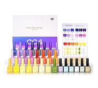 CANNI Esmaltes Semipermanentes para Uñas 24 Color Pintauñas Semipermanentes Púrpura Naranja Rojo Amarillo Beige Verde Kit Pintauñas Gel Nail Polish UV LED Esmaltes en Gel 9ml CC4